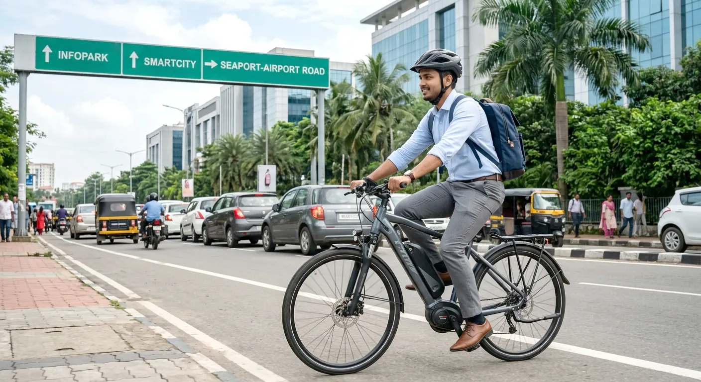 The Infopark Commute Hack: Why E-Cycles Beat Cars in Kakkanad Traffic